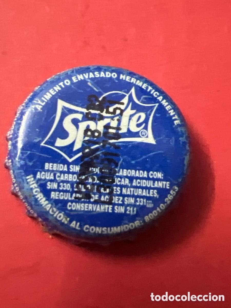 Otras botellas y bebidas antiguas de colecci&oacute;n: T4/X124/B2. CHAPA - SODA/ REFRESCO - BOLIVIA - SPRITE