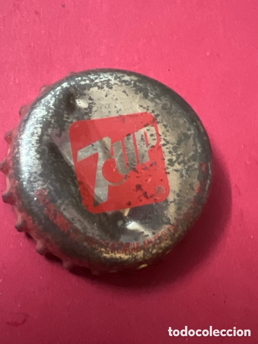 Otras botellas y bebidas antiguas de colecci&oacute;n: T4/X124/C3. CHAPA - Soda/Refresco - Estados Unidos - 7up