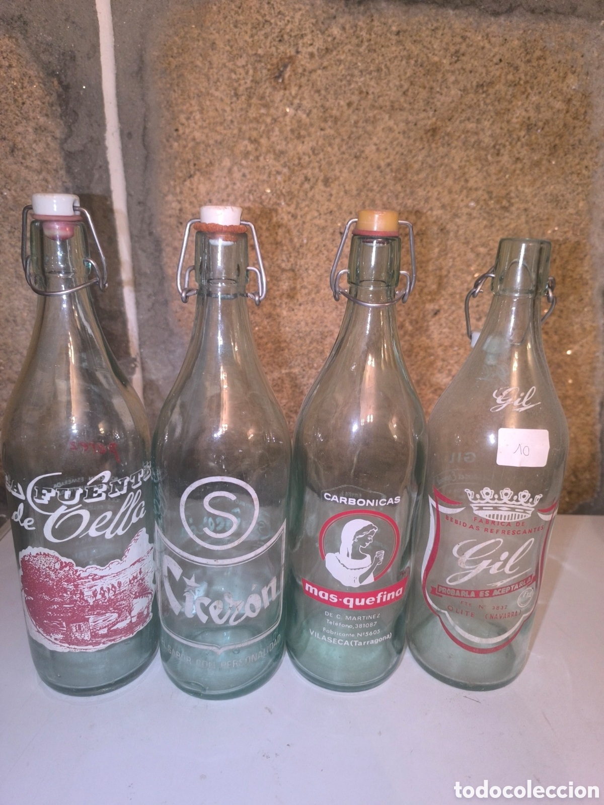 Otras botellas y bebidas antiguas de colecci&oacute;n: Lote botellas antiguas de gaseosa