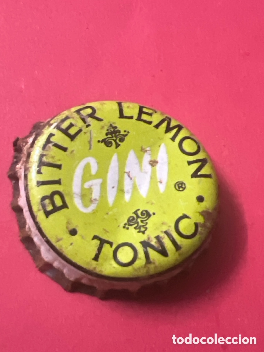 Otras botellas y bebidas antiguas de colecci&oacute;n: T4/X122/A1. CHAPA BITTER LEMON TONIC