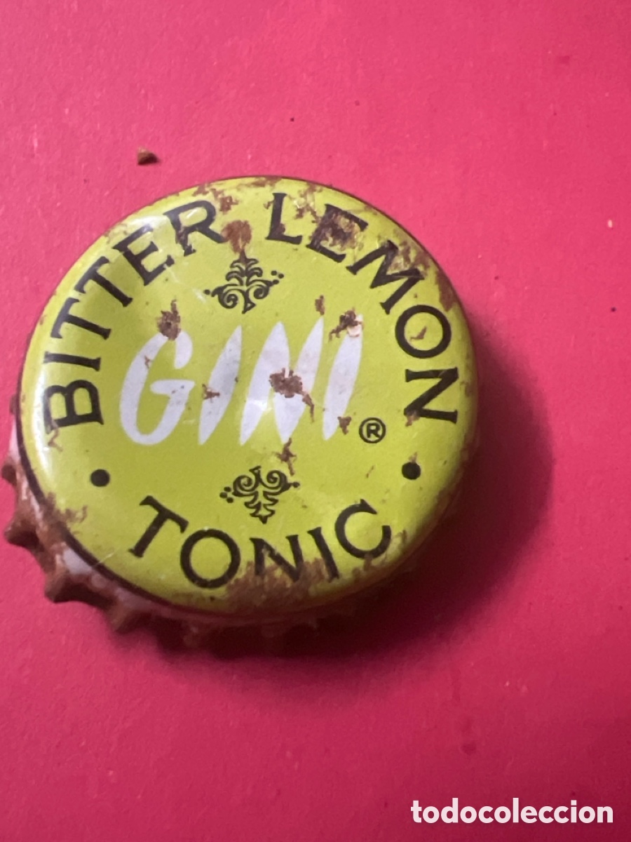 Otras botellas y bebidas antiguas de colecci&oacute;n: T4/X122/A3. CHAPA BITTER LEMON TONIC