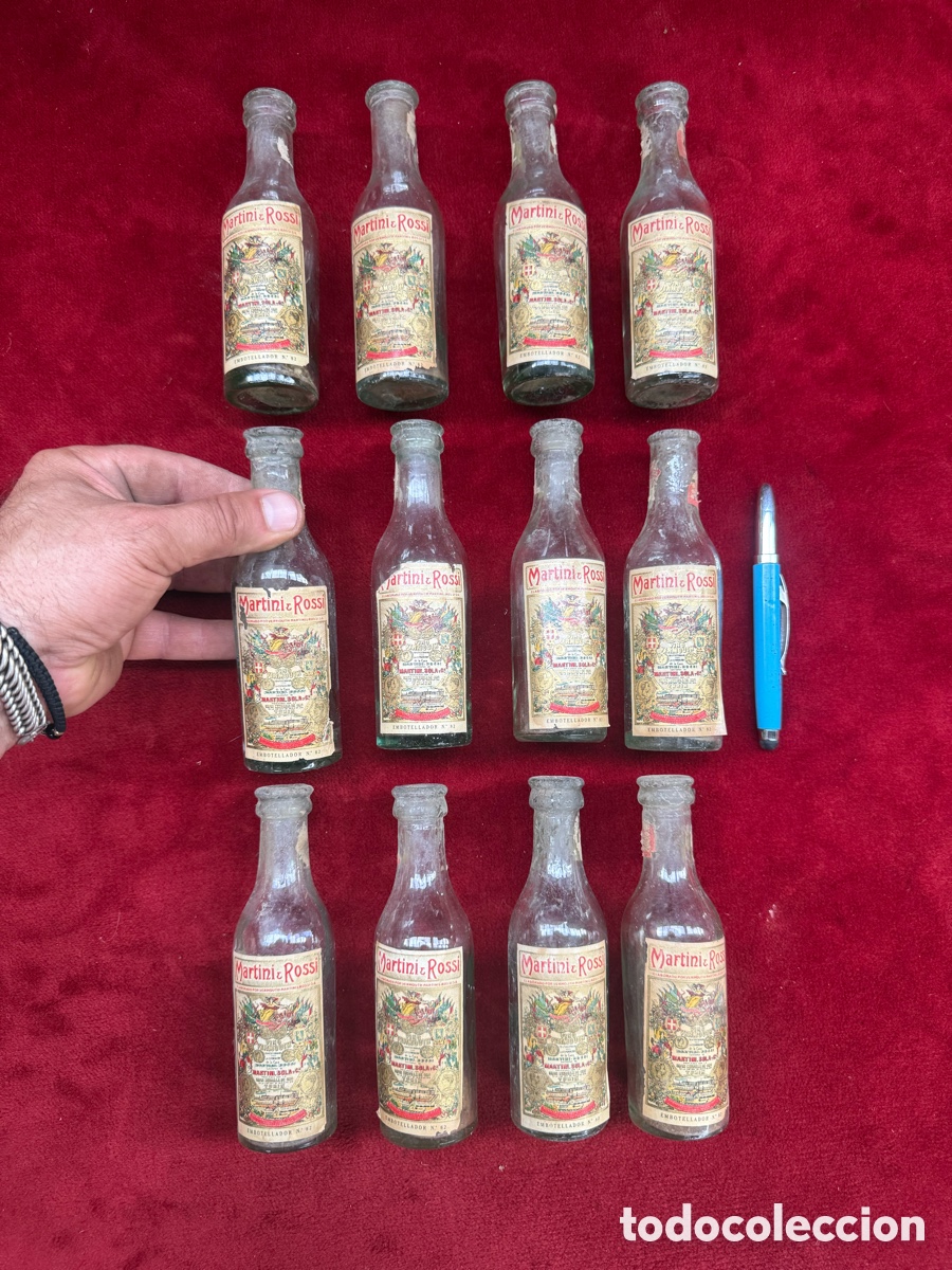 Otras botellas y bebidas antiguas de colecci&oacute;n: Gran lote botellitas antiguas,a&ntilde;os 20-30,Martini!