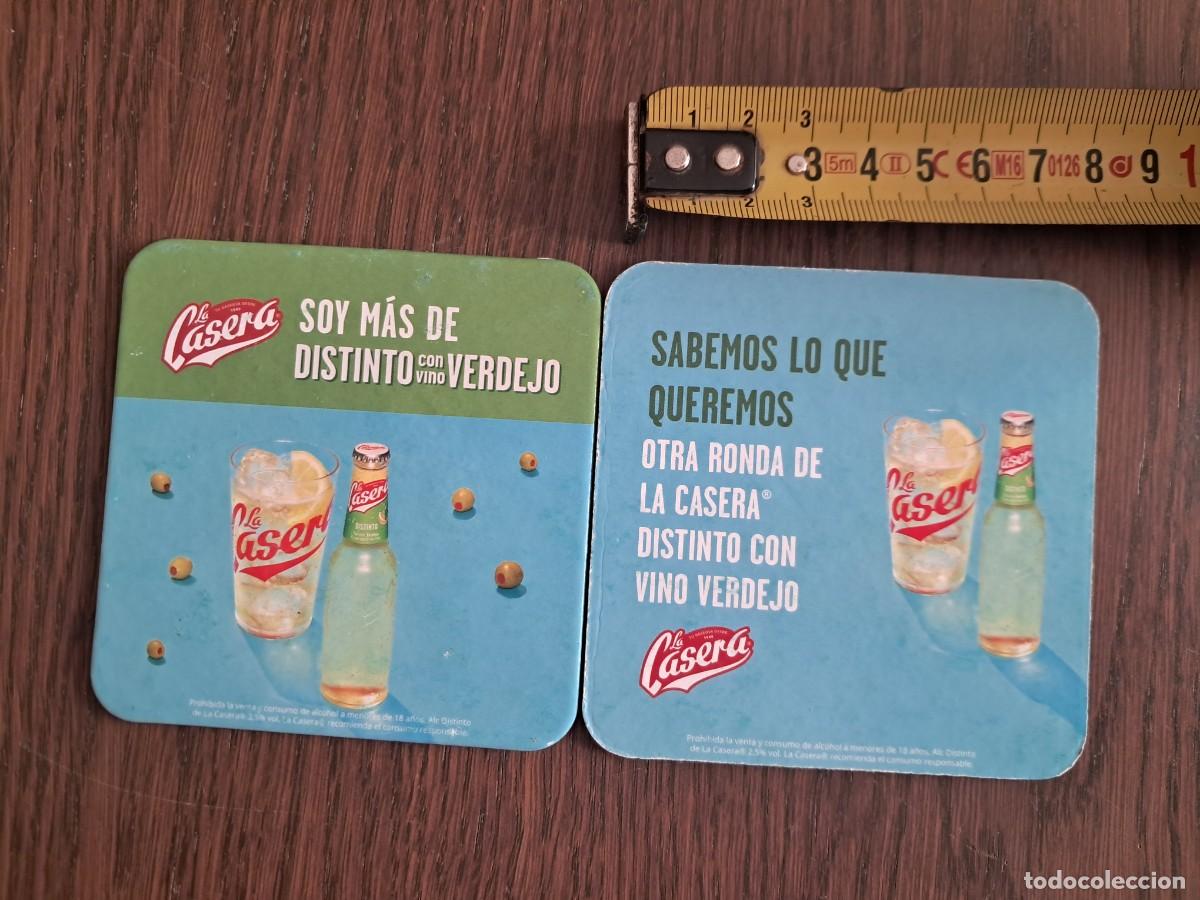 Otras botellas y bebidas antiguas de colecci&oacute;n: posavasos de la casera, soy m&aacute;s de distinto, con vino verdejo.