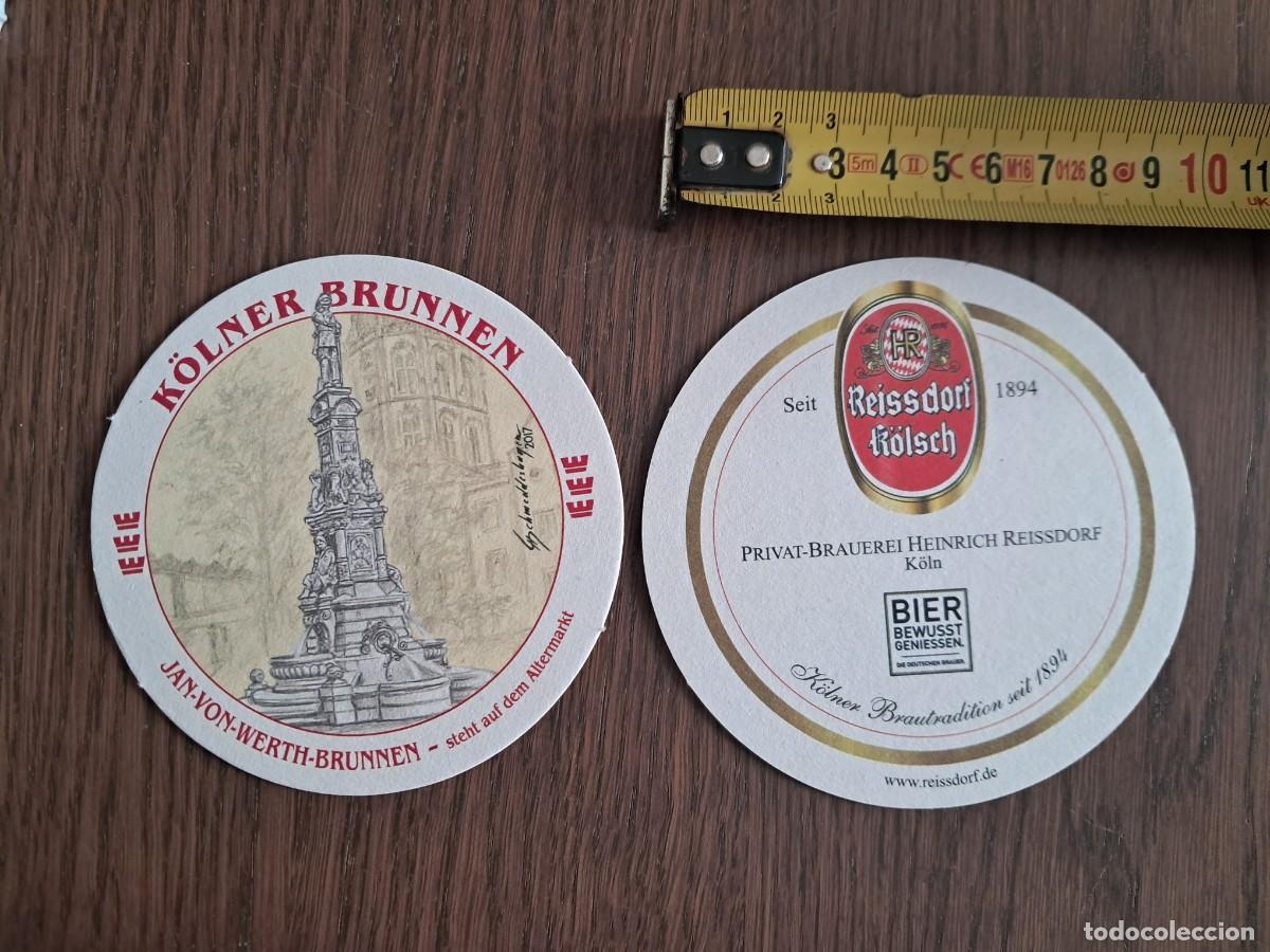 Otras botellas y bebidas antiguas de colecci&oacute;n: posavasos de cerveza, Reissdorf Kolsch.