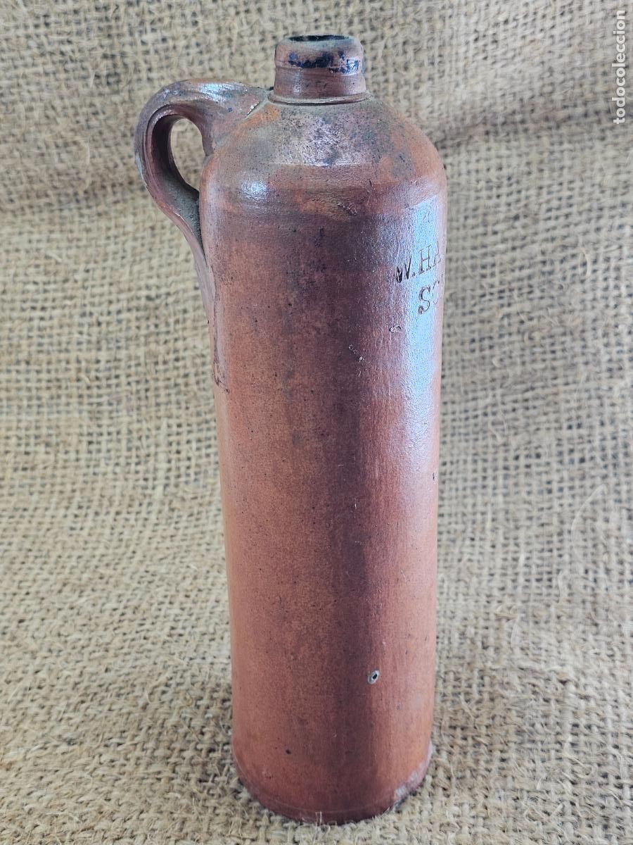Otras botellas y bebidas antiguas de colecci&oacute;n: Caneco ginebra W. Hasekamp & Co. Schiedam 1890