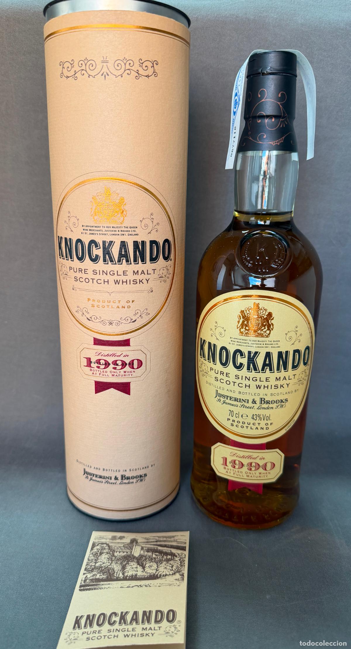 Otras botellas y bebidas antiguas de colecci&oacute;n: Knockando , whisky , 700ml. 43%. precintada