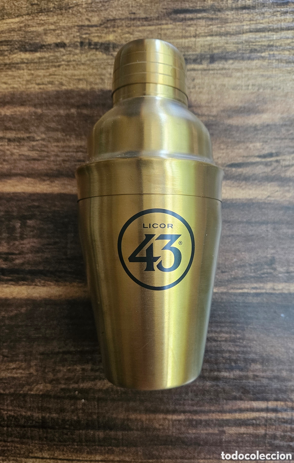 Otras botellas y bebidas antiguas de colecci&oacute;n: Coctelera Dorada Licor 43 Metal 3 Piezas - Env&iacute;o Gratis / Acepto Ofertas