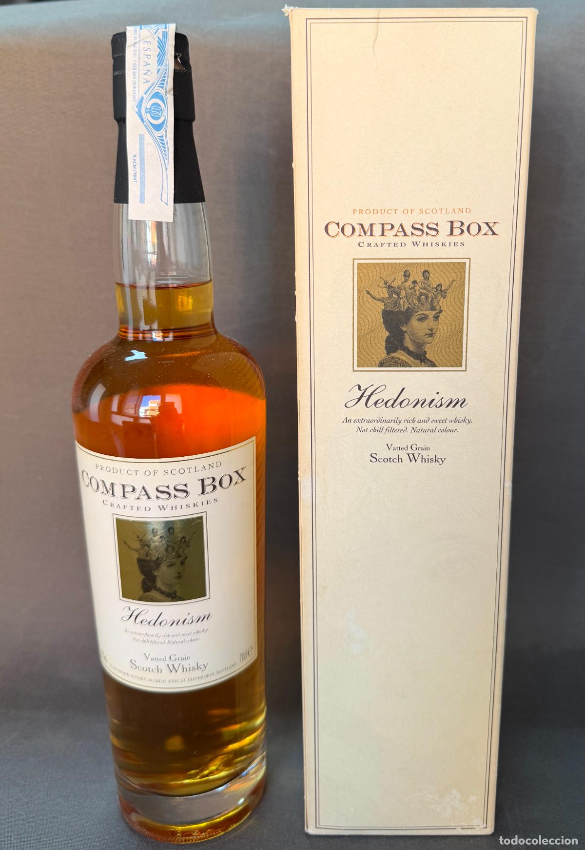 Otras botellas y bebidas antiguas de colecci&oacute;n: Compass Box , Hedonism , whisky , 700ml. 43%. precintada , Scoth