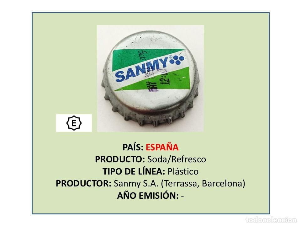 Otras botellas y bebidas antiguas de colecci&oacute;n: TAPON CORONA CAPSULA CHAPA SODA/REFRESCO GASEOSA SANMY (ESPA&Ntilde;A)