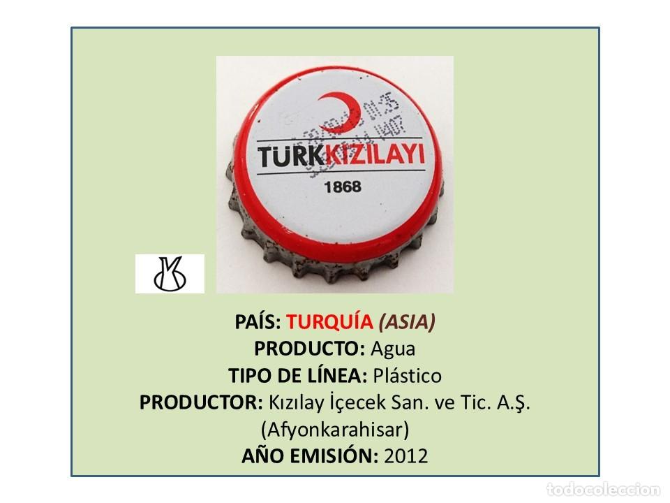 Otras botellas y bebidas antiguas de colecci&oacute;n: TAPON CORONA CAPSULA CHAPA AGUA KIZILAYI (TURQU&Iacute;A)