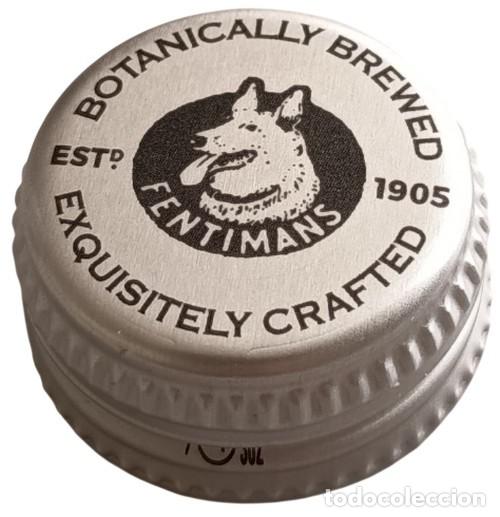 Otras botellas y bebidas antiguas de colecci&oacute;n: Reino Unido Capsule Aluminium &agrave; visser Soda Fentimans chien Fearless RP1000 tap&oacute;n