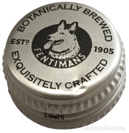 Otras botellas y bebidas antiguas de colecci&oacute;n: Reino Unido Capsule Aluminium &agrave; visser Soda Fentimans chien Fearless RP981 tap&oacute;n