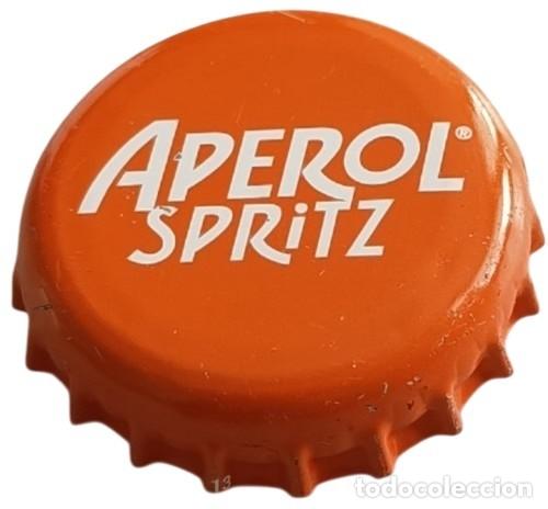 Otras botellas y bebidas antiguas de colecci&oacute;n: Capsule Couronne Crown Cap Aperol Spritz RP990 tap&oacute;n corona