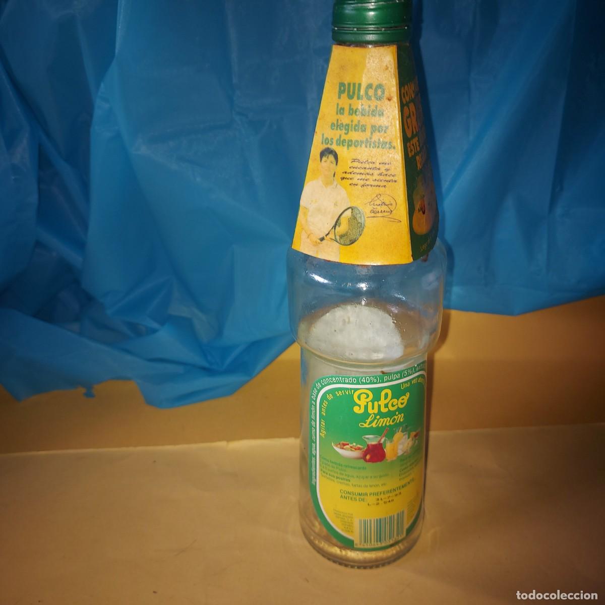 Otras botellas y bebidas antiguas de colecci&oacute;n: BOTELLA DE ZUMO DE LIM&Oacute;N PULCO, A&Ntilde;OS 80.