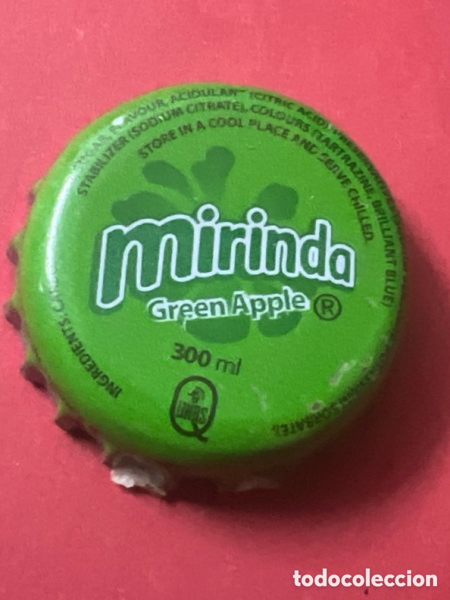 Otras botellas y bebidas antiguas de colecci&oacute;n: T4/X127/G6. CHAPA - Soda/Refresco - Uganda - Mirinda Green Apple 300ml UNBS