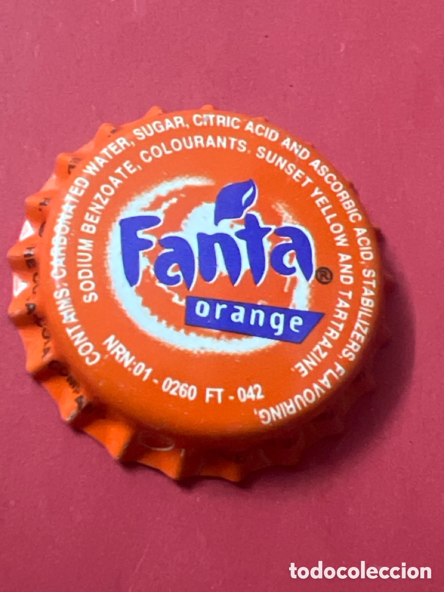 Otras botellas y bebidas antiguas de colecci&oacute;n: T4/X121/A3. CHAPA - SODA REFRESCO - FANTA ORANGE