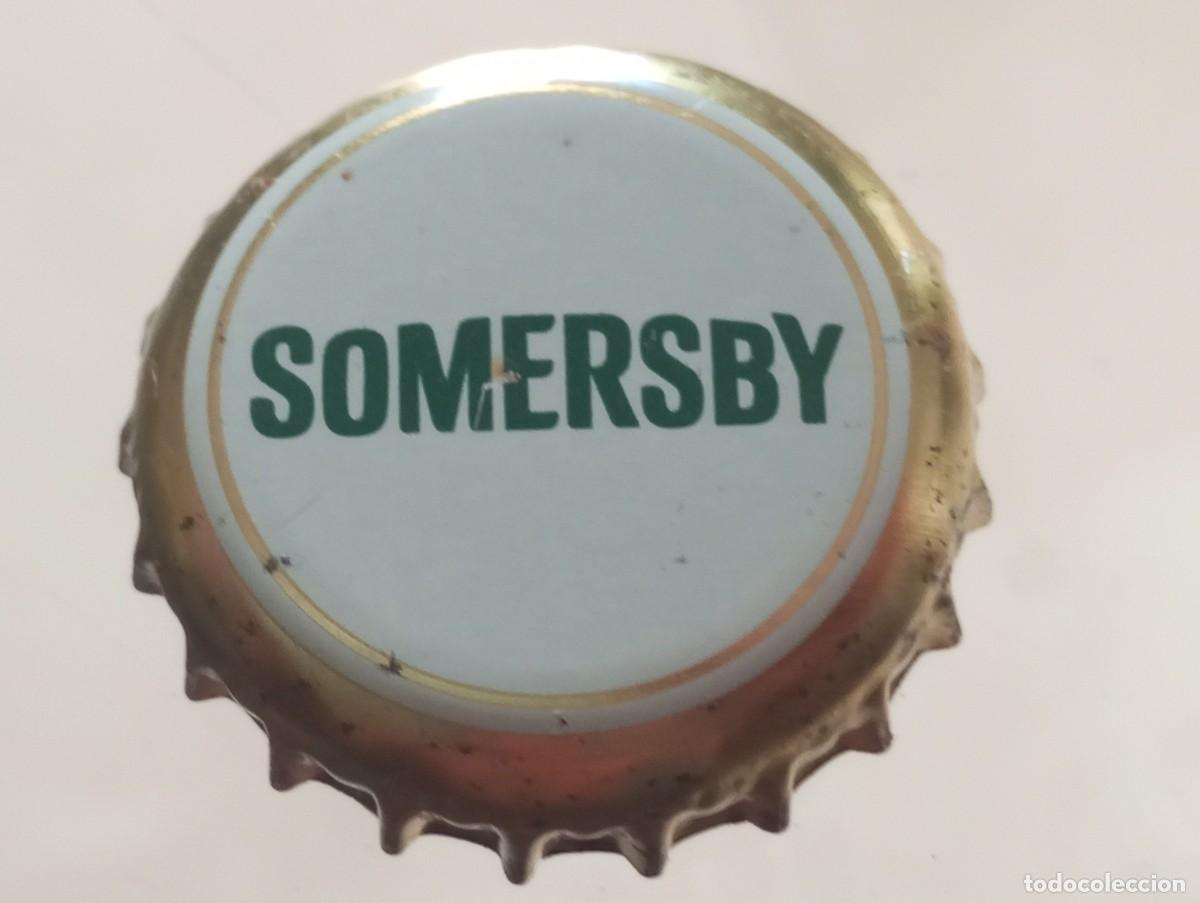Otras botellas y bebidas antiguas de colecci&oacute;n: Chapa tap&oacute;n corona de la bebida danesa SOMERSBY