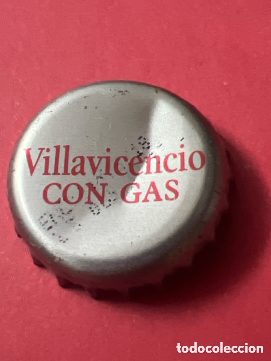 Otras botellas y bebidas antiguas de colecci&oacute;n: T4/X121/E2. CHAPA AGUA - ARGENTINA - Villavicencio con gas