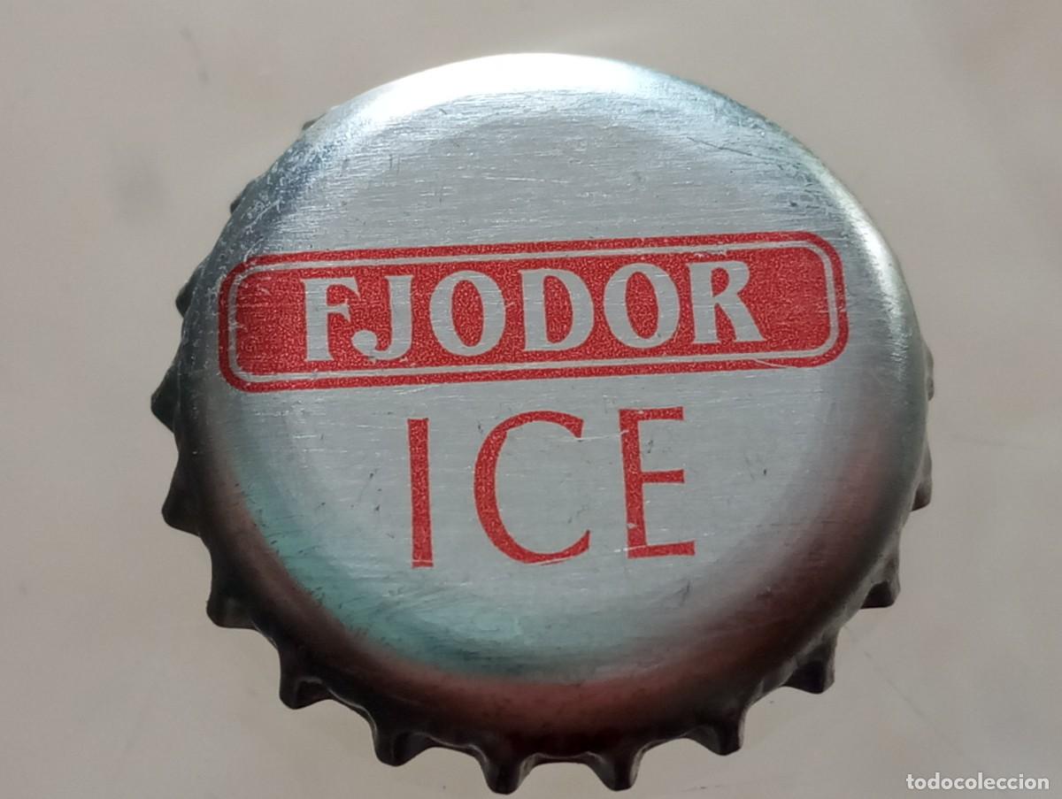 Otras botellas y bebidas antiguas de colecci&oacute;n: Chapa tap&oacute;n corona de la bebida de Pa&iacute;ses Bajos FJODOR ICE