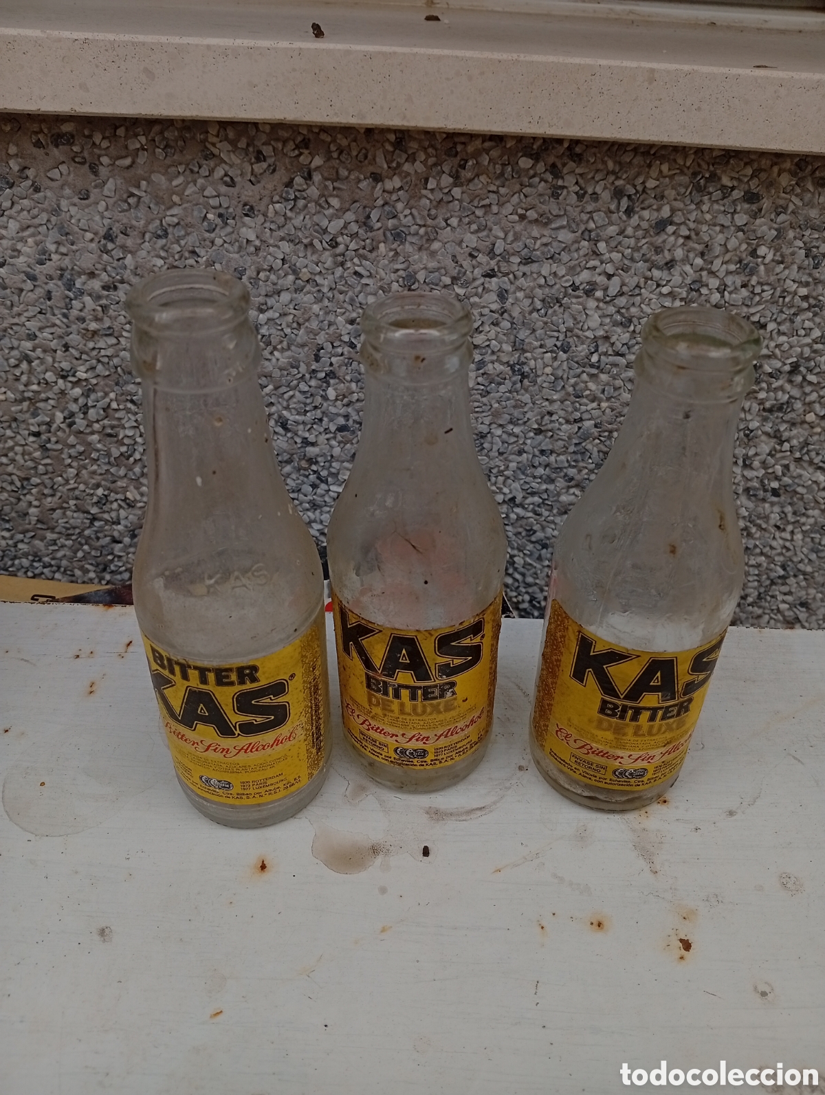 Otras botellas y bebidas antiguas de colecci&oacute;n: BOTELLINES BITTER KAS