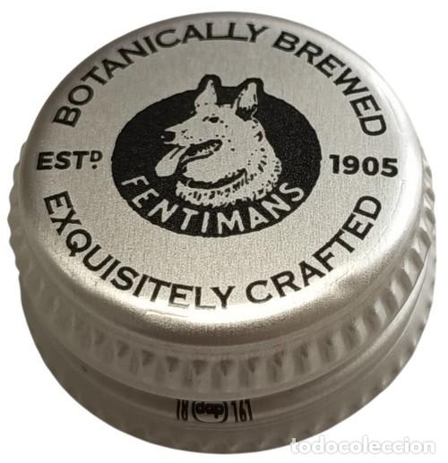 Otras botellas y bebidas antiguas de colecci&oacute;n: Reino Unido Capsule Aluminium &agrave; visser Soda Fentimans chien Fearless RP982 tap&oacute;n