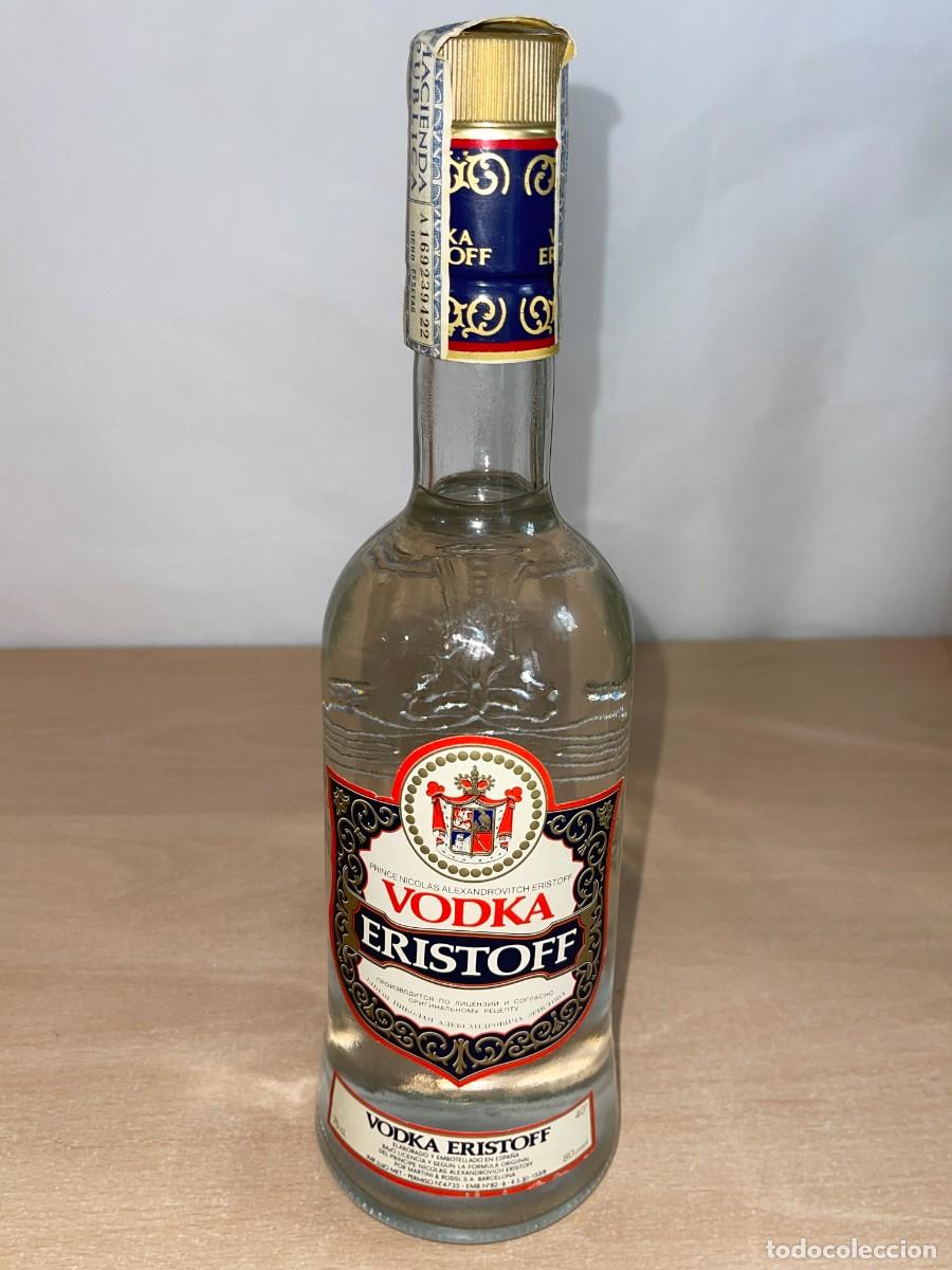 Otras botellas y bebidas antiguas de colecci&oacute;n: Antigua Botella Vodka ERISTOFF Prince Nicolas Alexandrovitch Eristoff original a&ntilde;os 70 sello antiguo
