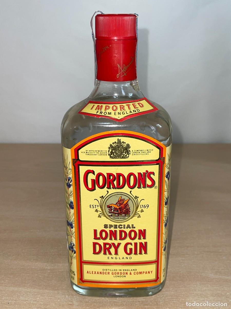 Otras botellas y bebidas antiguas de colecci&oacute;n: Antigua Botella GORDON'S Special London Dry Gin Ginebra Alexander Gordon & Company gordons