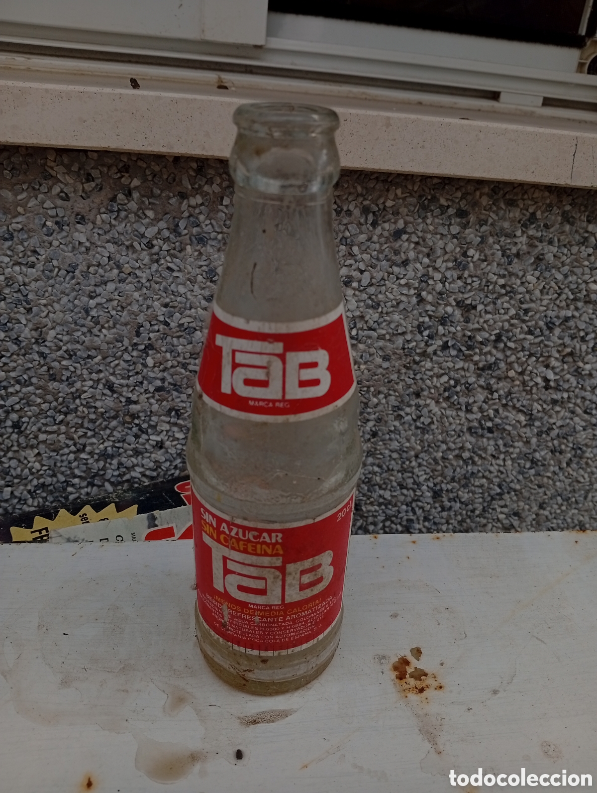 Otras botellas y bebidas antiguas de colecci&oacute;n: BOTELLA REFRESCO TAB - Foto 1