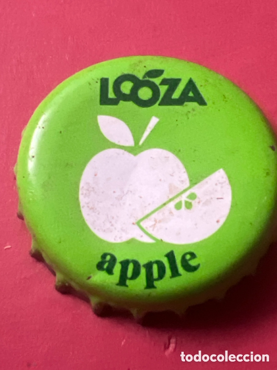 Otras botellas y bebidas antiguas de colecci&oacute;n: T4/X140/C5. CHAPA - Bebida de frutas u hortalizas - LOOZA APPLE