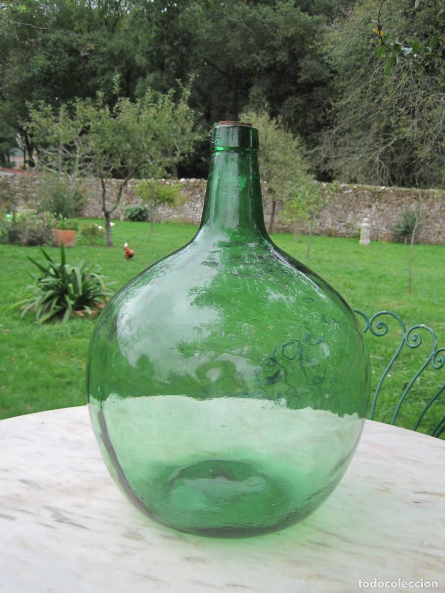 Otras botellas y bebidas antiguas de colecci&oacute;n: BONITA DAMAJUANA DE CRISTAL - VIRESA - 16 LIOTROS - GARRAFA - FRASCA