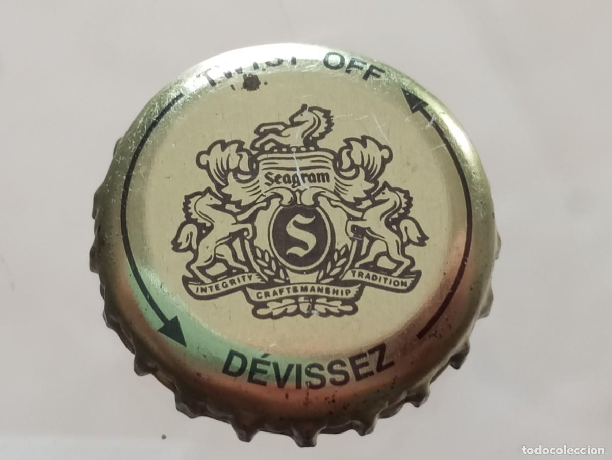 Otras botellas y bebidas antiguas de colecci&oacute;n: Chapa tap&oacute;n corona de la bebida canadiense SEAGRAM (TWIST OFF - D&Eacute;VISSEZ)