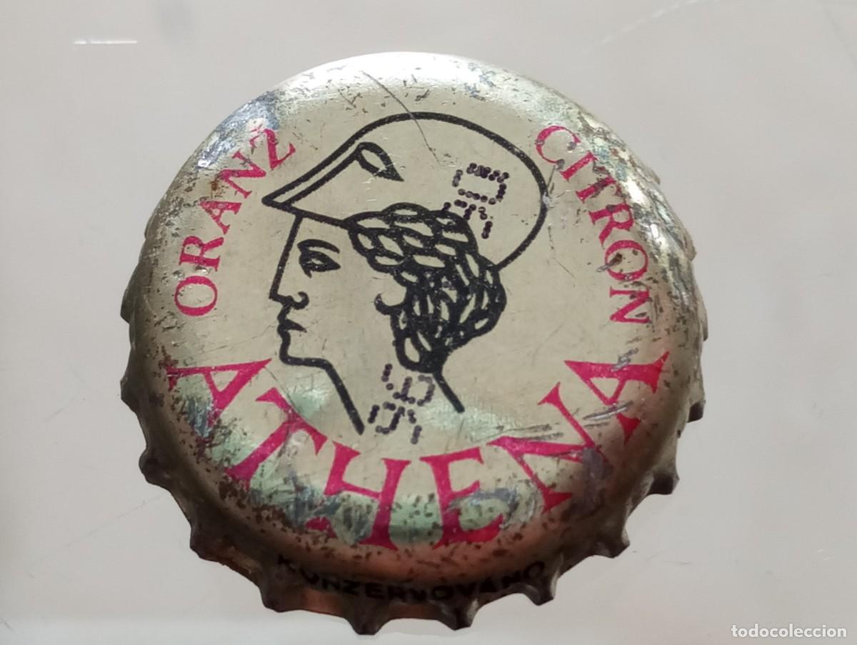Otras botellas y bebidas antiguas de colecci&oacute;n: Chapa tap&oacute;n corona de la bebida 'checoslovaca' ATHENA ORANZ CITRON
