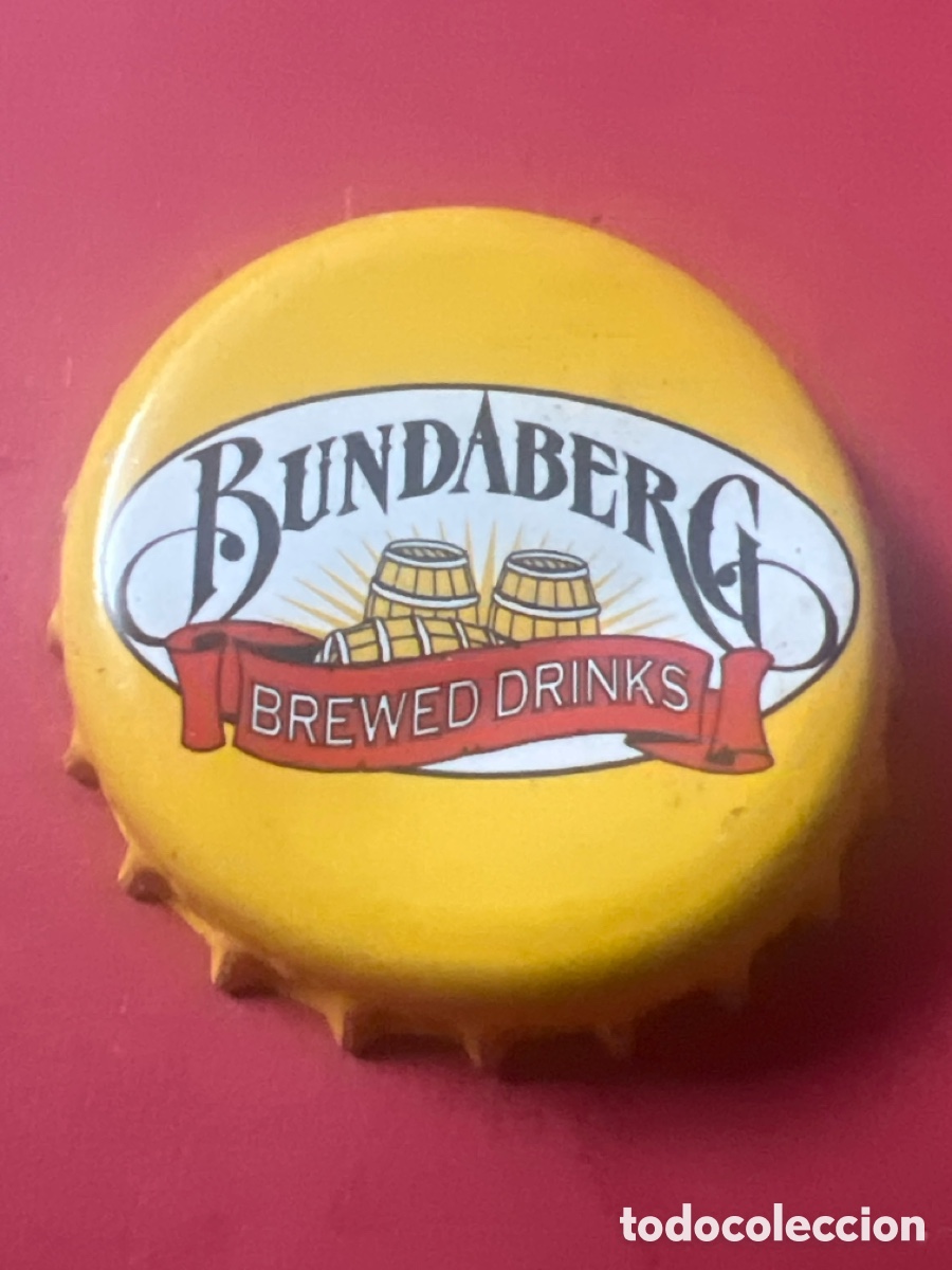 Otras botellas y bebidas antiguas de colecci&oacute;n: T4/X138/G1. CHAPA - Bundaberg Brewed Drinks - AUSTRALIA - Soda/Refresco