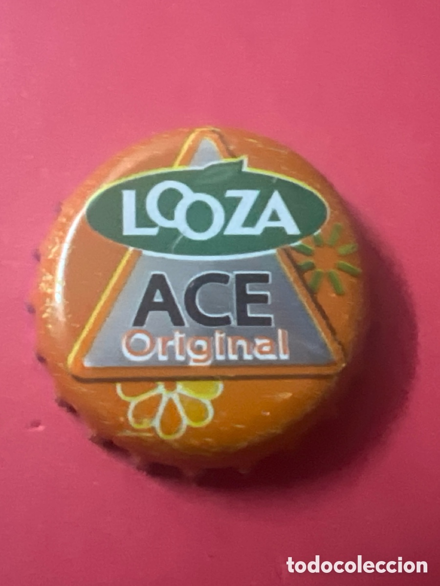 Otras botellas y bebidas antiguas de colecci&oacute;n: T4/X138/L5. CHAPA - Bebida de frutas u hortalizas - B&Eacute;LGICA - Looza Ace Original