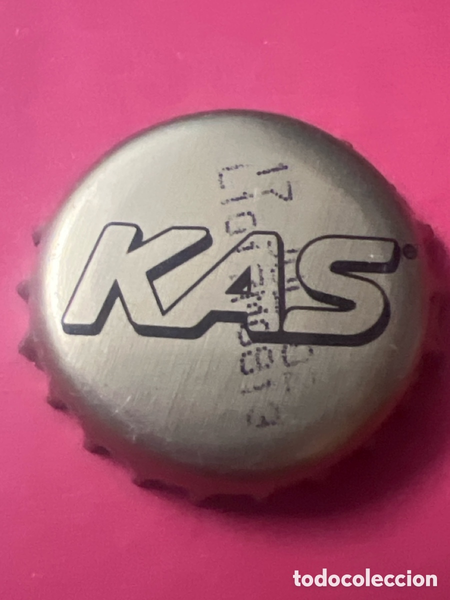 Otras botellas y bebidas antiguas de colecci&oacute;n: T4/X137/B2. CHAPA - Soda/Refresco - KAS - ESPA&Ntilde;A