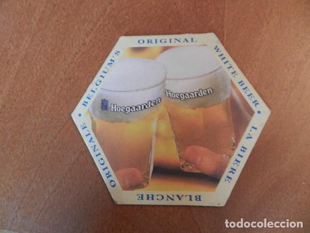 Otras botellas y bebidas antiguas de colecci&oacute;n: Posavasos made in Belgium Cerveza HOEGAARDEN White beer Belga