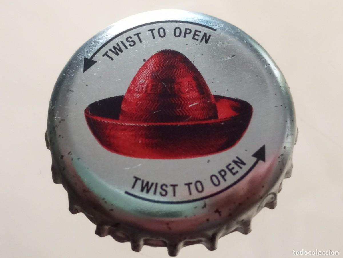 Otras botellas y bebidas antiguas de colecci&oacute;n: Chapa tap&oacute;n corona de la bebida alemana SIERRA (TWIST TO OPEN)