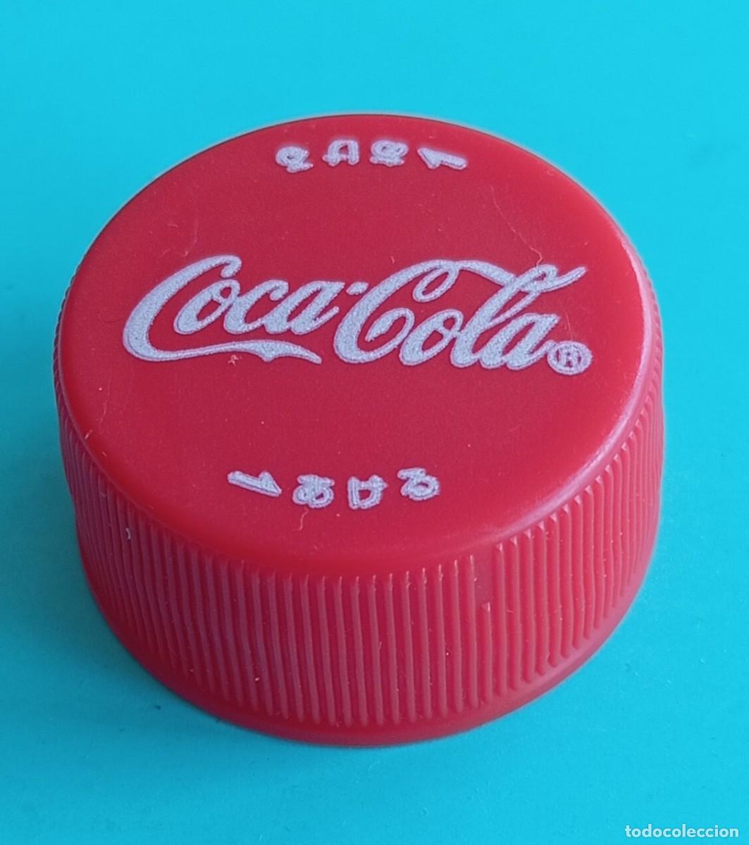 Otras botellas y bebidas antiguas de colecci&oacute;n: PEDIDO M&Iacute;NIMO 5 EUROS. TAP&Oacute;N ROSCA PL&Aacute;STICO JAP&Oacute;N COCA COLA original taste 500ml.