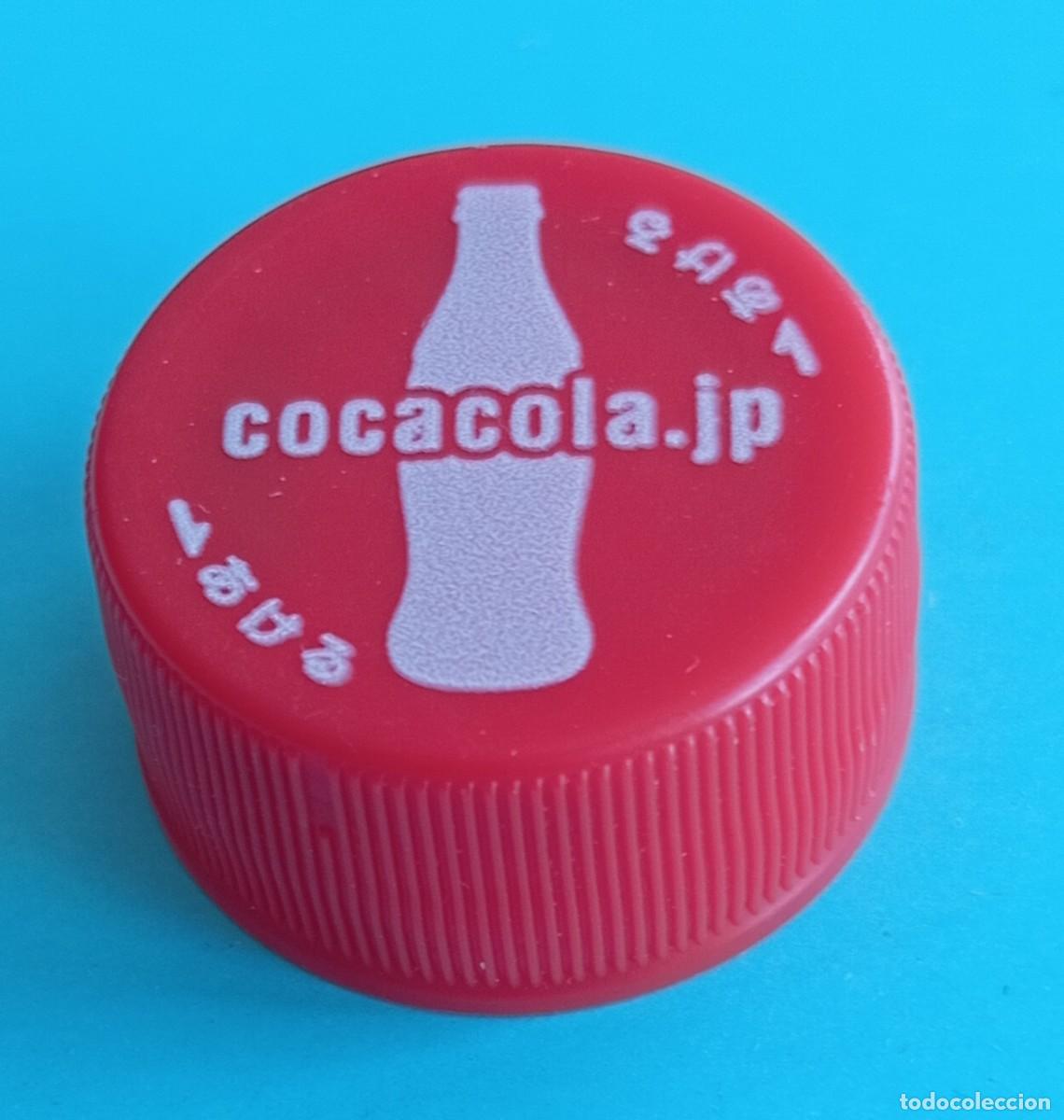 Otras botellas y bebidas antiguas de colecci&oacute;n: PEDIDO M&Iacute;NIMO 5 EUROS. TAP&Oacute;N ROSCA PL&Aacute;STICO JAP&Oacute;N COCA COLA original taste 500ml antiguo