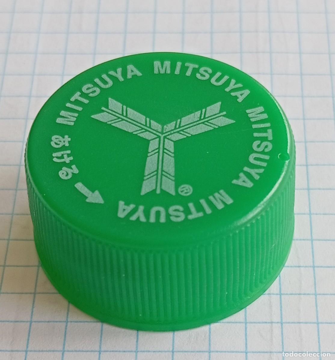 Otras botellas y bebidas antiguas de colecci&oacute;n: PEDIDO M&Iacute;NIMO 5 EUROS. TAP&Oacute;N ROSCA PL&Aacute;STICO Jap&oacute;n MITSUYA refresco gaseosa, lima lim&oacute;n y Ginger ale.