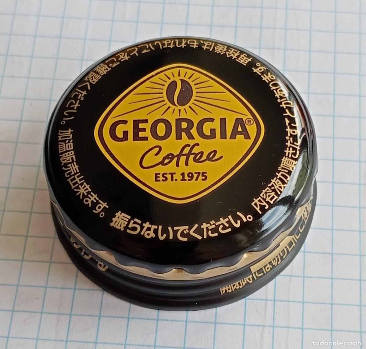 Otras botellas y bebidas antiguas de colecci&oacute;n: PEDIDO M&Iacute;NIMO 5 EUROS. TAP&Oacute;N ROSCA ALUMINIO Jap&oacute;n GEORGIA COFFE. CAF&Eacute; CON LECHE Y AZ&Uacute;CAR.