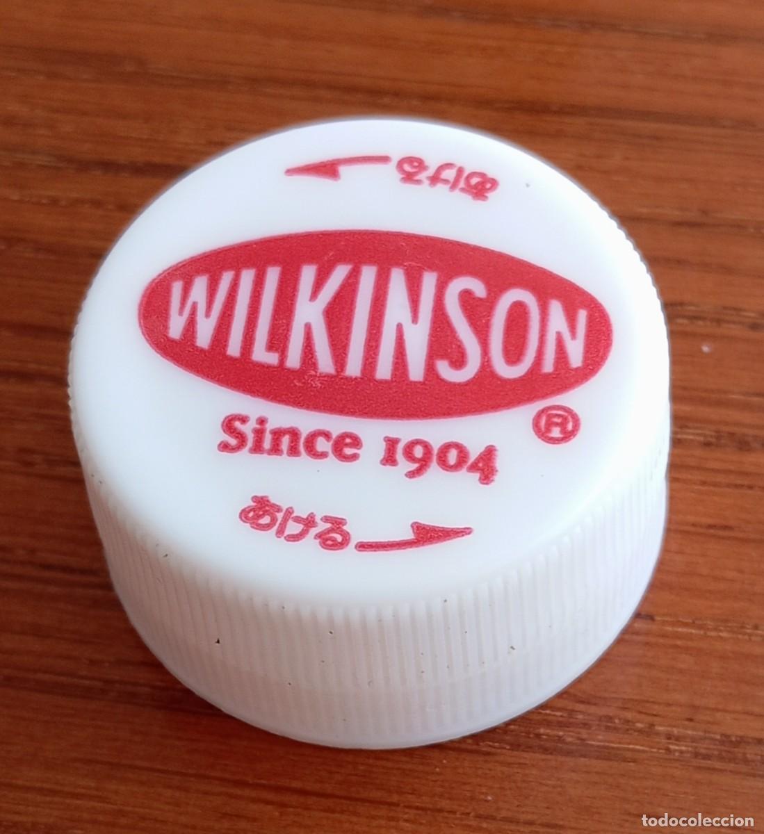 Otras botellas y bebidas antiguas de colecci&oacute;n: PEDIDO M&Iacute;NIMO 5 EUROS. Tap&oacute;n rosca pl&aacute;stico Jap&oacute;n WILKINSON TASAN agua mineral con gas.