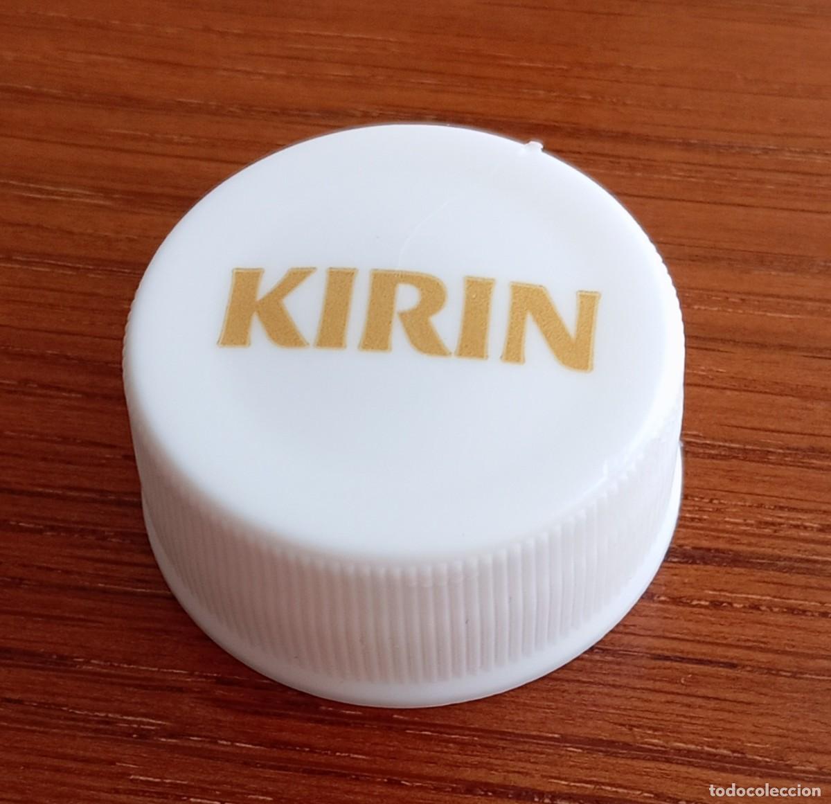 Otras botellas y bebidas antiguas de colecci&oacute;n: PEDIDO M&Iacute;NIMO 5 EUROS. Tap&oacute;n rosca pl&aacute;stico Jap&oacute;n KIRIN t&eacute; de cebada (mugicha).