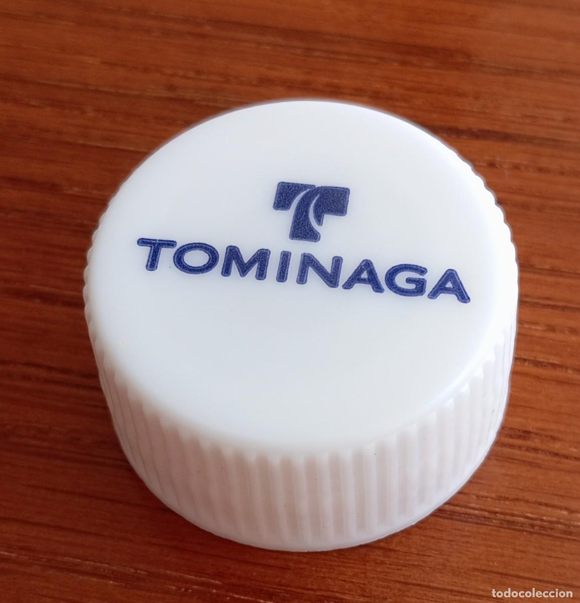 Otras botellas y bebidas antiguas de colecci&oacute;n: PEDIDO M&Iacute;NIMO 5 EUROS. Tap&oacute;n rosca pl&aacute;stico Jap&oacute;n TOMINAGA t&eacute; verde de Kobe settlement.
