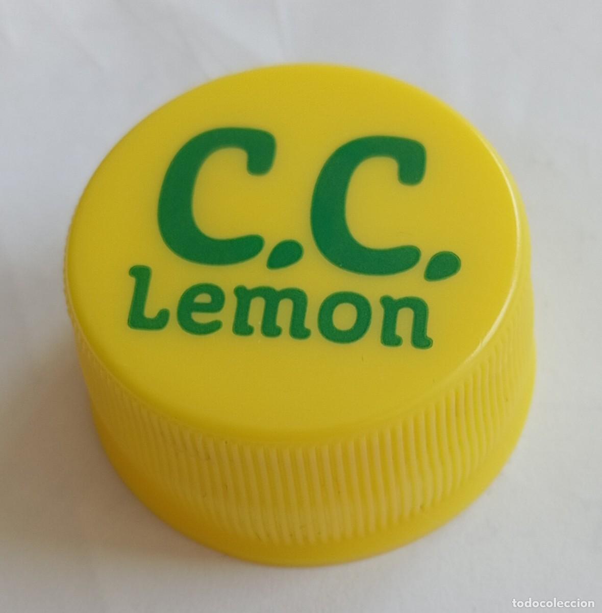 Otras botellas y bebidas antiguas de colecci&oacute;n: PEDIDO M&Iacute;NIMO 5 EUROS. Tap&oacute;n rosca pl&aacute;stico Jap&oacute;n C.C. LEMON refresco de lim&oacute;n de SUNTORY