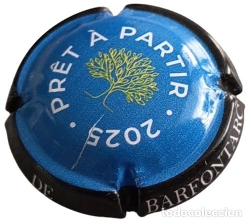 Otras botellas y bebidas antiguas de colecci&oacute;n: Francia Capsule Cap plaque muselet Champagne de BarfontarcVoyages Pr&ecirc;t &agrave; Partir 2025 RP925 tap&oacute;n