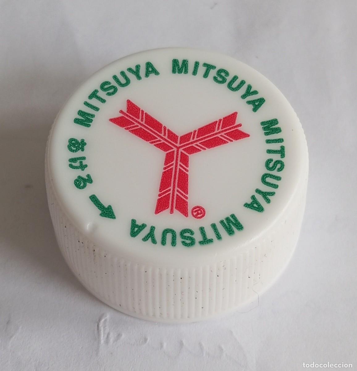 Otras botellas y bebidas antiguas de colecci&oacute;n: PEDIDO M&Iacute;NIMO 5 EUROS Tap&oacute;n rosca pl&aacute;stico Jap&oacute;n MITSUYA soda carbonatada lima lim&oacute;n.