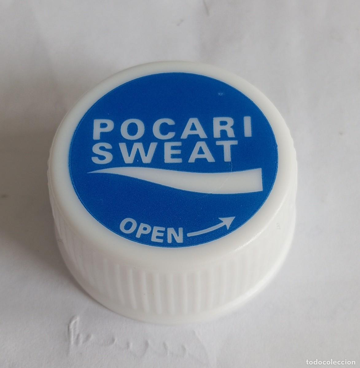 Otras botellas y bebidas antiguas de colecci&oacute;n: PEDIDO M&Iacute;NIMO 5 EUROS Tap&oacute;n rosca pl&aacute;stico Jap&oacute;n POCARI SWEAT (el AQUARIUS japon&eacute;s).