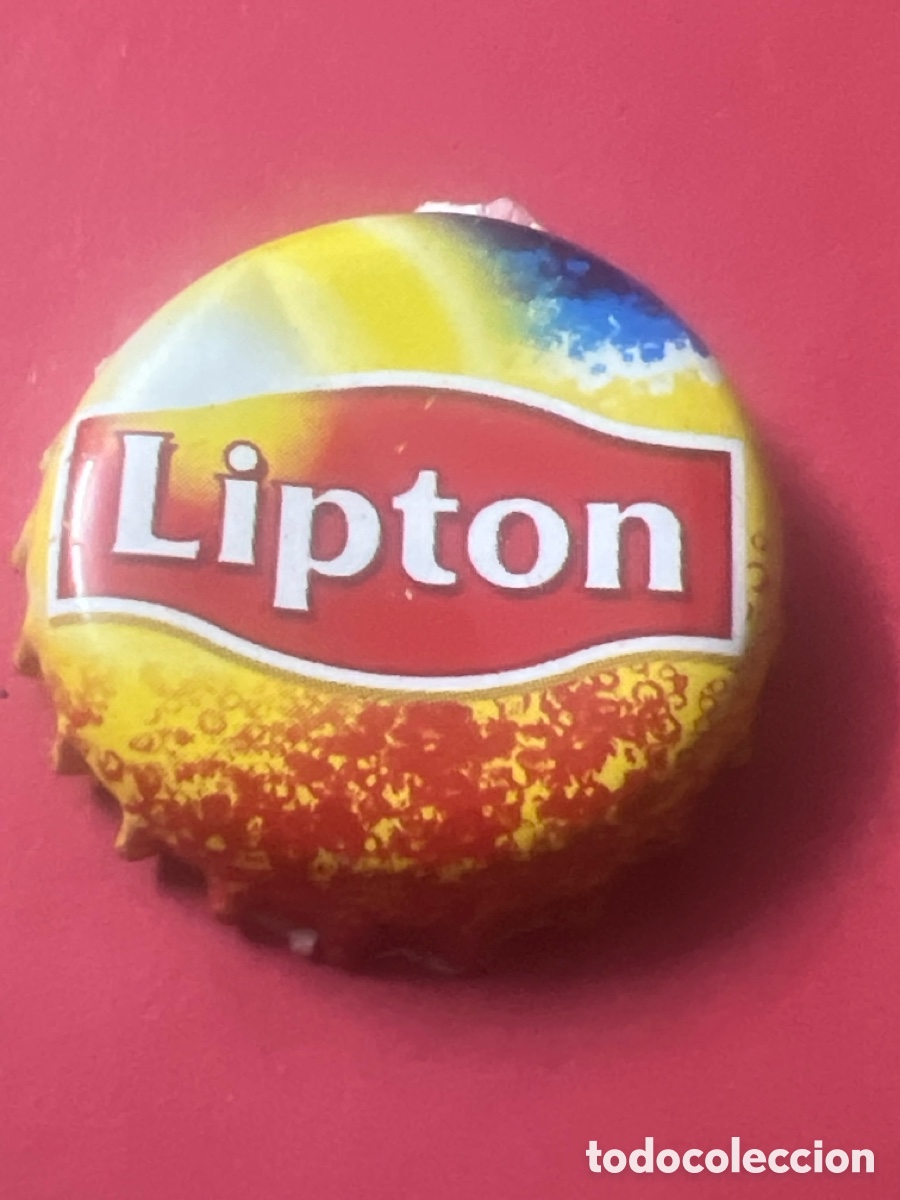 Otras botellas y bebidas antiguas de colecci&oacute;n: T4/X137/E3. CHAPA - Soda/Refresco - LIPTON