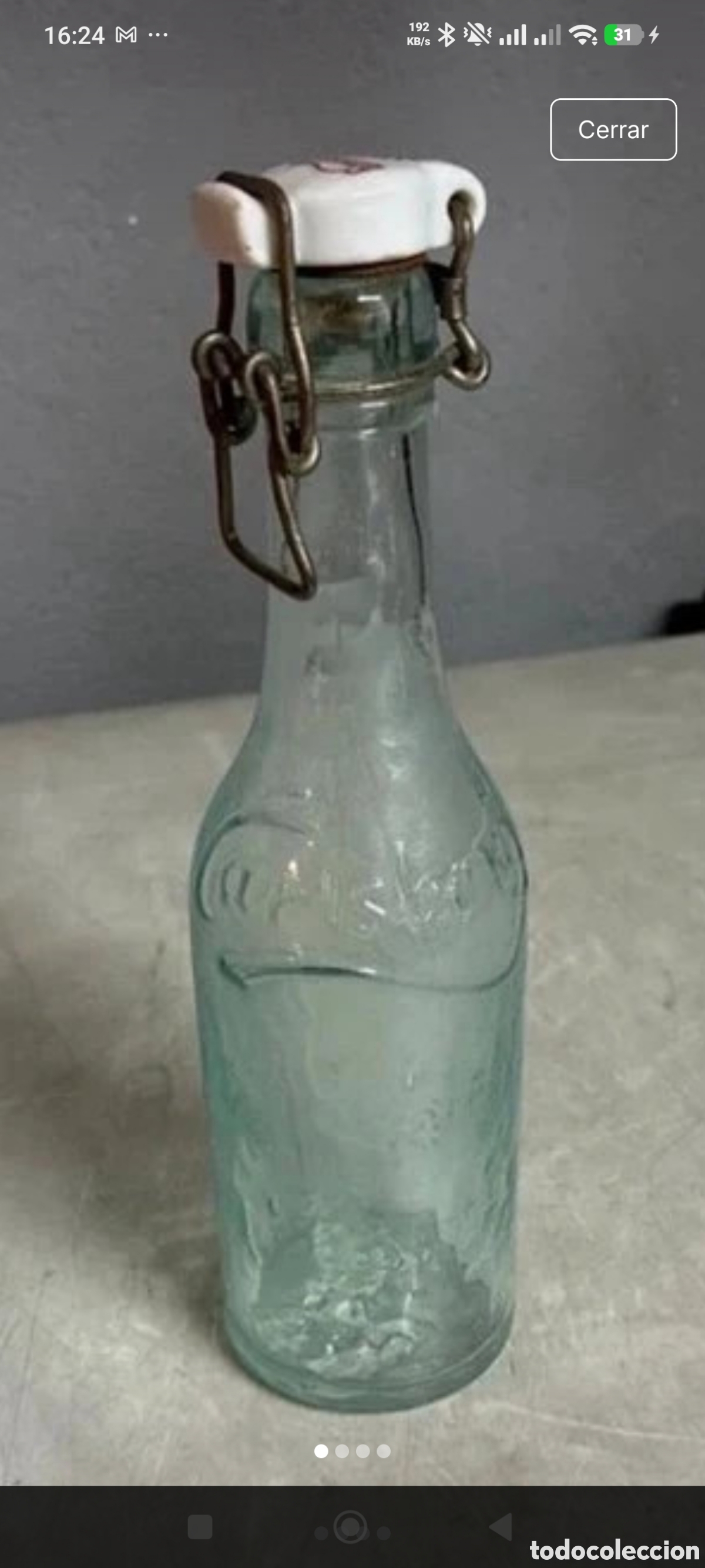 Collectionnisme d'Autres Bouteilles et Boissons : Botella antigua de cerveza